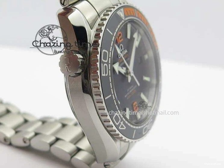 0309 Trendy 2016 Planet Ocean 43.5mm SS V6F Best Edition Black Dial On SS Bracelet A 8210